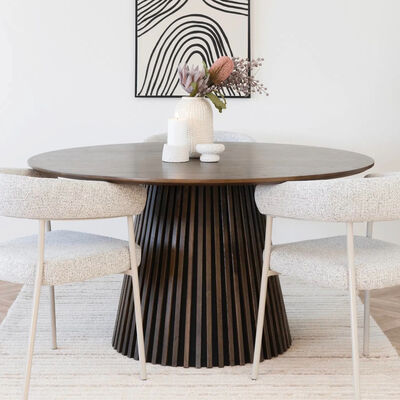 House Nordic Osaka pyöreä ruokapöytä Ø140 cm musta